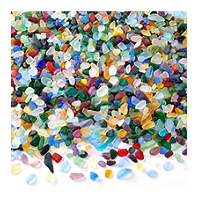450G Frosted Glass Beads FGLA-PH0001-12-1