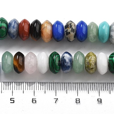 Mixed Gemstone Beads Strands G-P559-A14-02-1