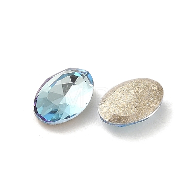 Glass Rhinestone Cabochons RGLA-P037-08A-D202-1