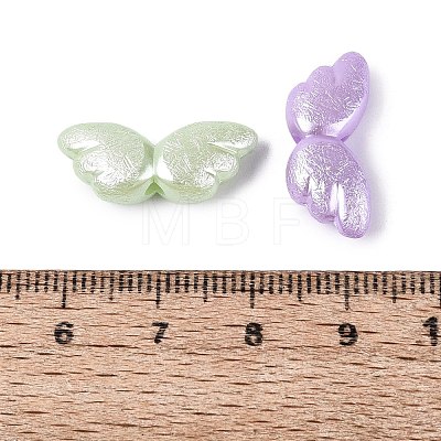 Textured Opaque Acrylic Beads OACR-N160-04-1
