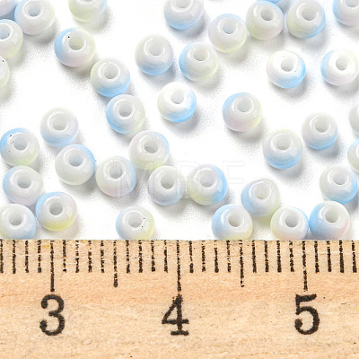 Two Tone Opaque Colours Glass Seed Beads SEED-E005-02J-1