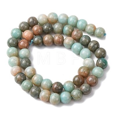 Ombre Effect Dyed Glass Beads Strands GLAA-T031-01O-12-1