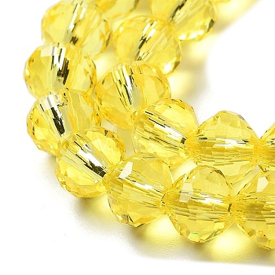 Transparent Glass Beads Strands GLAA-A014-03D-1