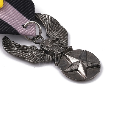 Eagle with Star Zinc Alloy Pendant Lapel Pins JEWB-WH0028-04B-1