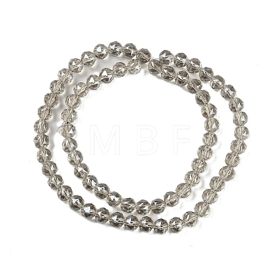 Transparent Electroplate Glass Beads Strands EGLA-N002-34C-C14-1