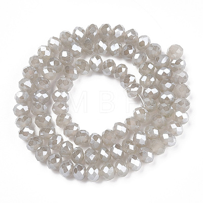 Electroplate Glass Beads Strands EGLA-A034-J6mm-A15-1