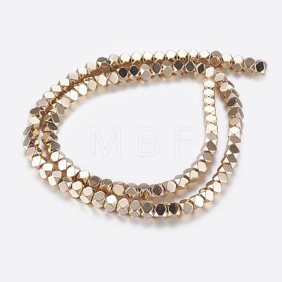 Non-magnetic Synthetic Hematite Beads Strands G-P338-25A-4mm-KCG-1