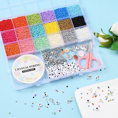DIY Seed Beads Jewelry Set Making Kit DIY-YW0005-56-1