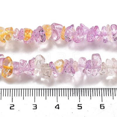 Transparent Crackle Glass Beads Strands GLAA-U004-01H-1