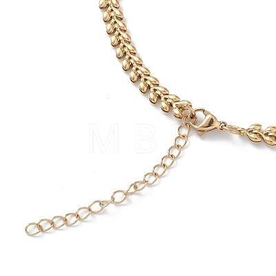 Ion Plating(IP) 304 Stainless Steel Cobs Chain Necklace for Men Women STAS-B039-09G-1