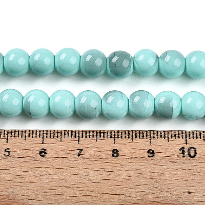 Baking Paint Glass Beads X1-DGLA-N013-8mm-04-1