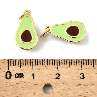 Fruit Brass Enamel Pendants LS-KK-M324-04C-G-1