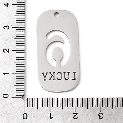 304 Stainless Steel Pendants STAS-D200-02G-P-1