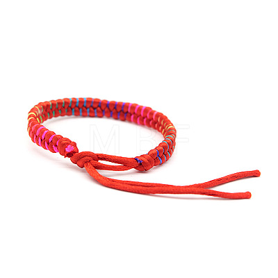 Polyester Braided Woven Cord Bracelet PW23071098024-1