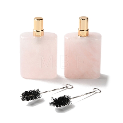 Natural Rose Quartz Perfume Bottle G-B131-04A-01-1