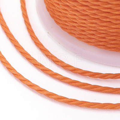 Round Waxed Polyester Cord X-YC-G006-01-1.0mm-07-1