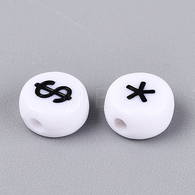 Opaque Acrylic Beads SACR-Q001-10C-1