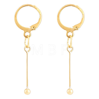 Brass Leverback Earring Findings EJEW-TAC00036-1