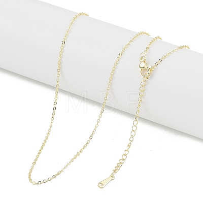 Brass Cable Chain Necklaces NJEW-U008-06G-1