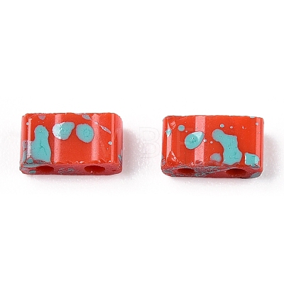2-Hole Opaque Glass Seed Beads SEED-N004-002-A07-1