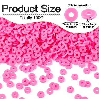 100G Handmade Polymer Clay Beads CLAY-TA0001-77B-1