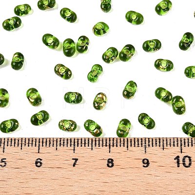 Picasso Spray Painted Glass Seed Beads SEED-T006-04-20-1