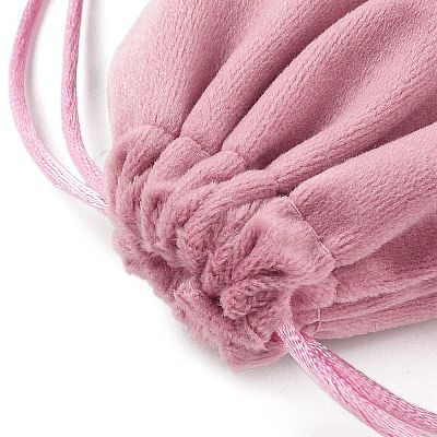 Velvet Jewelry Drawstring Storage Pouches ABAG-P013-02D-06-1