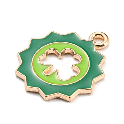 Saint Patrick's Day Alloy Enamel Pendants ENAM-G222-01D-02-1