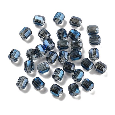 Electroplate Column Glass Beads EGLA-A043-02-FR02-1