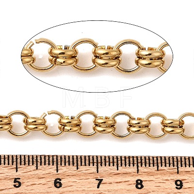 304 Stainless Steel Ring Link Chains CHS-K024-10G-1