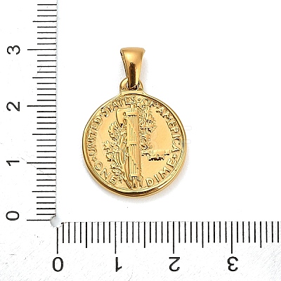304 Stainless Steel Pendants STAS-F363-18G-1