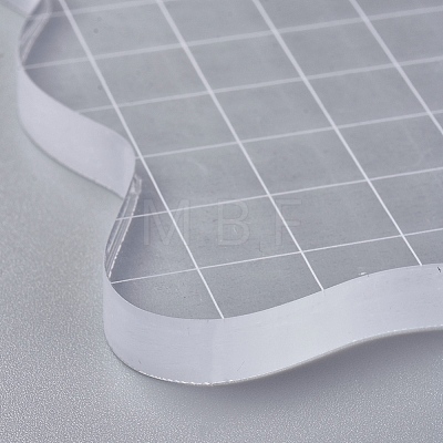 Acrylic Stamping Blocks Tools X-OACR-WH0003-25A-1