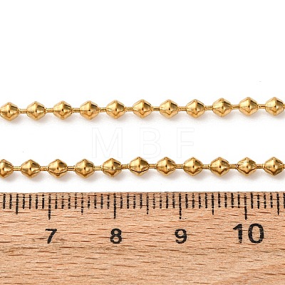 3MM 304 Stainless Steel Saucer Chain Necklaces NJEW-P338-04G-1
