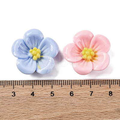 Opaque Resin Cabochons X-RESI-R455-01B-1