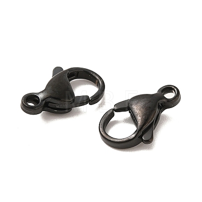 Ion Plating(IP) Polished 316 Surgical Stainless Steel Lobster Claw Clasps STAS-R072-12A-B-1