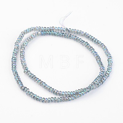 Electroplate Glass Beads Strands EGLA-P018-1mm-FR-B03-1