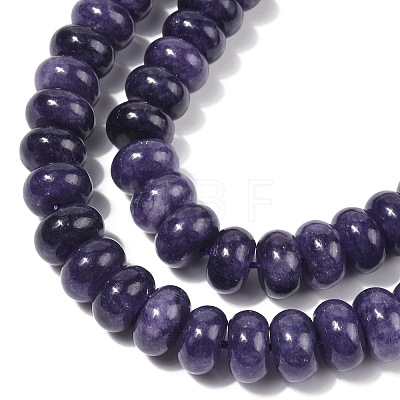 Dyed Natural White Jade Beads Strands G-G107-A13-01-1