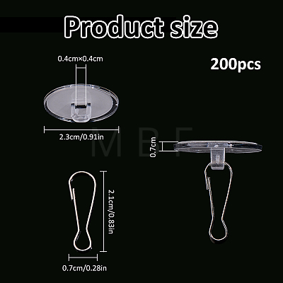 Plastic Self-adhesive Hook Hangers AJEW-WH0709-522-1