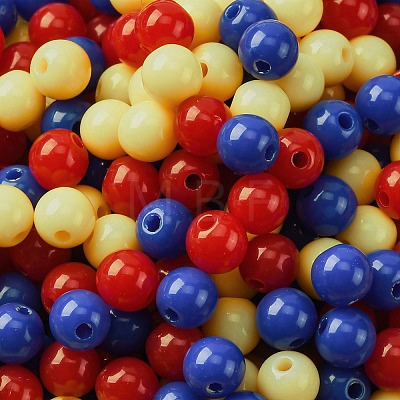 Opaque Acrylic Beads SACR-Q004-01K-1