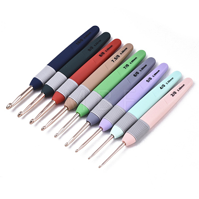 Aluminum Diverse Size Crochet Hooks Set TOOL-S015-011-1