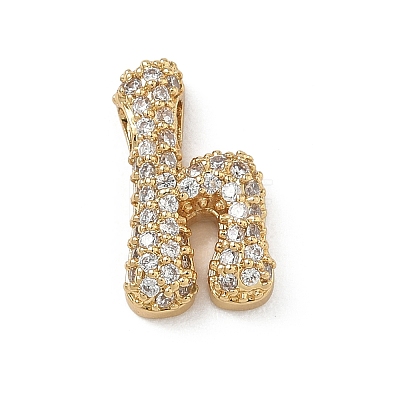 Brass Micro Pave Cubic Zirconia Pendants KK-A300-02G-H-1