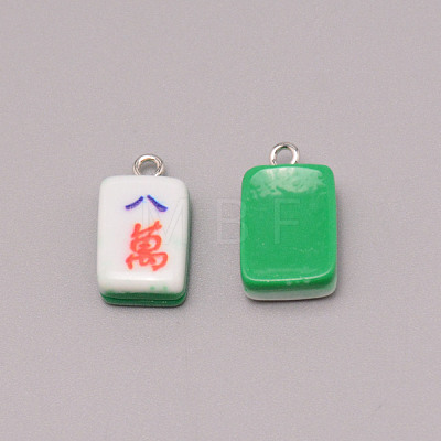 Resin Pendants RESI-WH0025-10-1