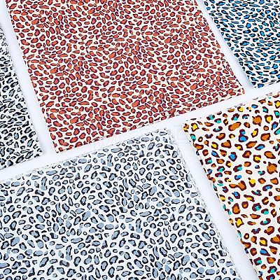 Printed Leopard Print Pattern Fabric AJEW-FG0001-16-1