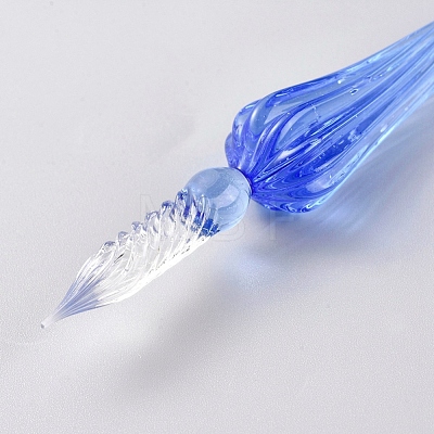 Handmade Glass Dip Pen AJEW-WH0121-43D-1