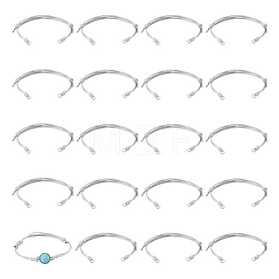 20Pcs Adjustable Korean Waxed Polyester Cord Bracelet Making BJEW-TAC0051-04-1