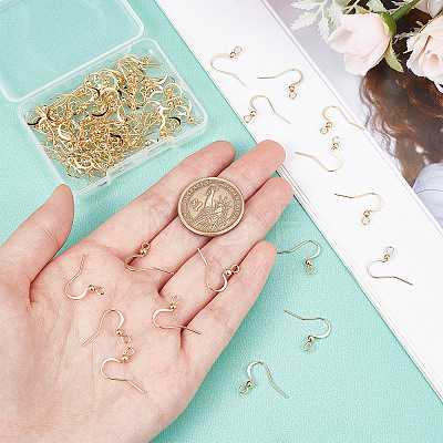 100Pcs 304 Stainless Steel French Earring Hooks STAS-SC0004-63G-1
