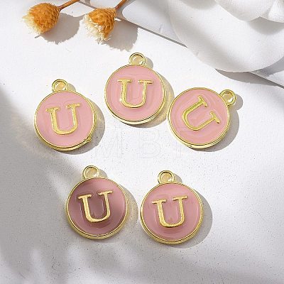 Golden Plated Alloy Enamel Charms LS-ENAM-S118-07U-1