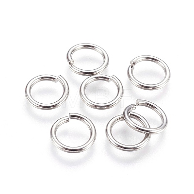 Tarnish Resistant 304 Stainless Steel Saw Cut Open Jump Rings STAS-P212-25P-10-1