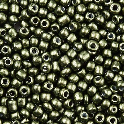 8/0 Baking Paint Glass Seed Beads SEED-R051-07B-01-1