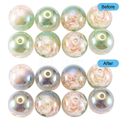 10Pcs Resin Beads PACR-TA0001-33D-1